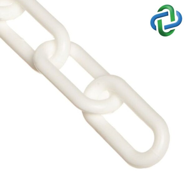Mr. Chain White Plastic Chain 2"(#8, 51 mm)x25 ft 50001-25 - main