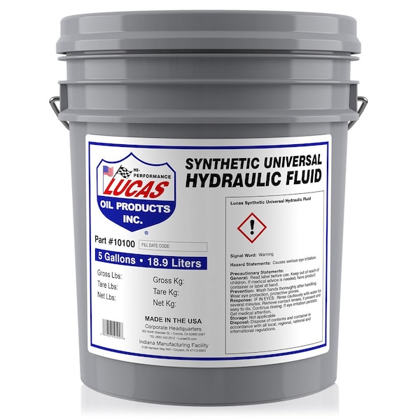 Lucas Oil Synthetic Universal Hydraulic Fluid, 1x1 10524