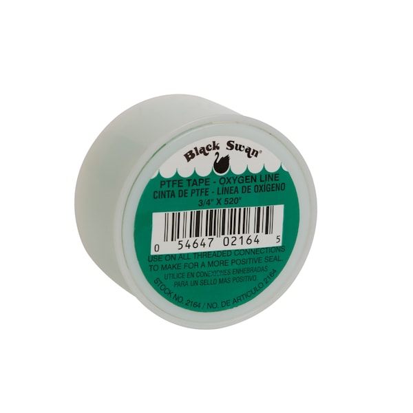 Black Swan PTFE Tape-Green Oxygen-U.S.A. 3/4"X520" 02164 - main