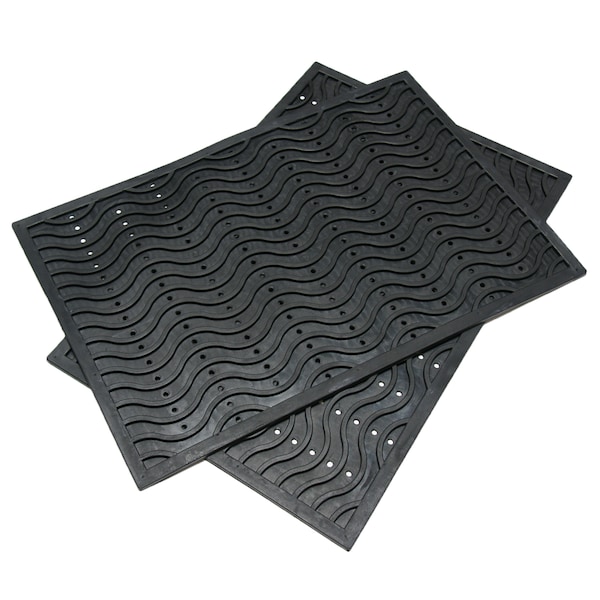 Rubber-Cal Commercial Entrance Mat, 2.5mm thick, Black 03-237-WA - main