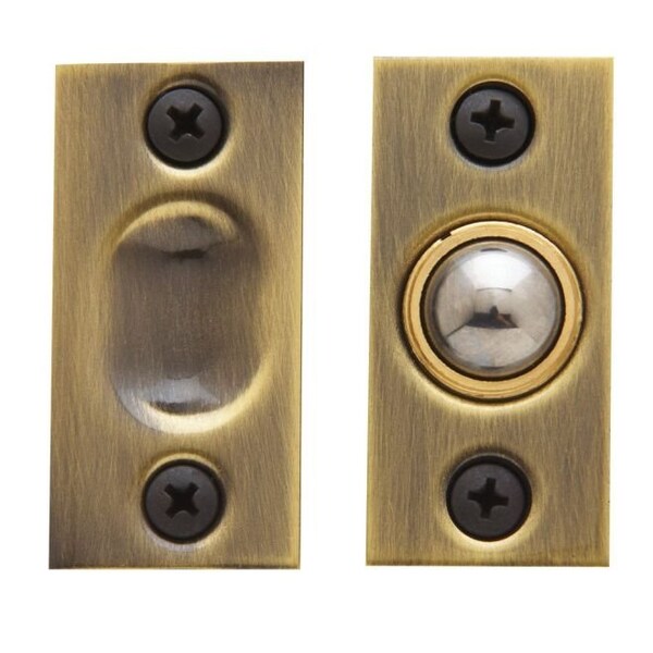 Baldwin Estate Antique Brass Door Catches 0425.050 - main