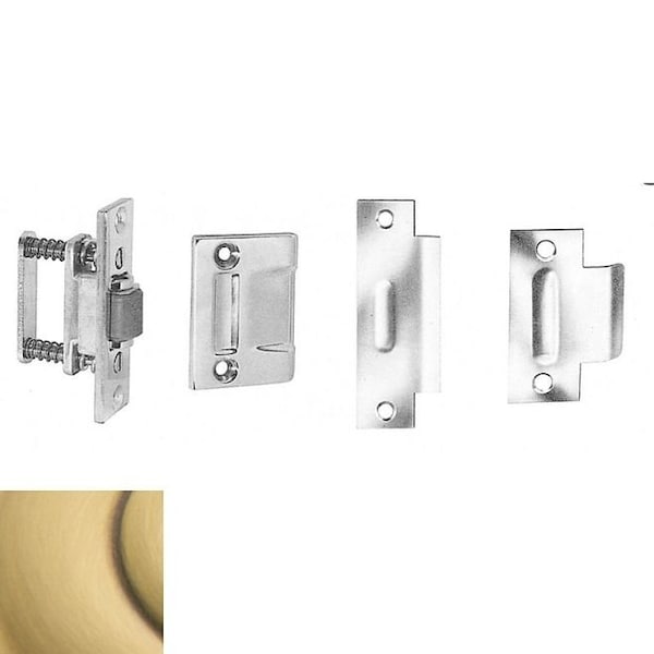 Baldwin Estate Satin Brass with Brown Door Catches 0430.060 - main