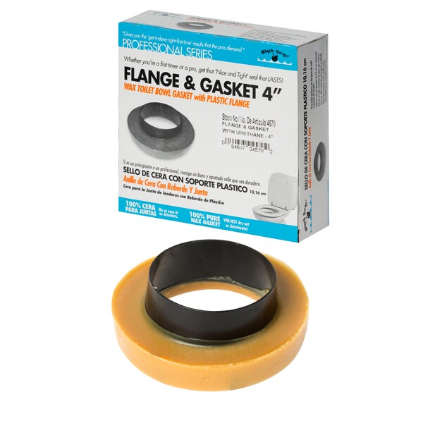 Black Swan Flange&Gasket W/Urethane 4" W/Brass Bolt 04576 - main