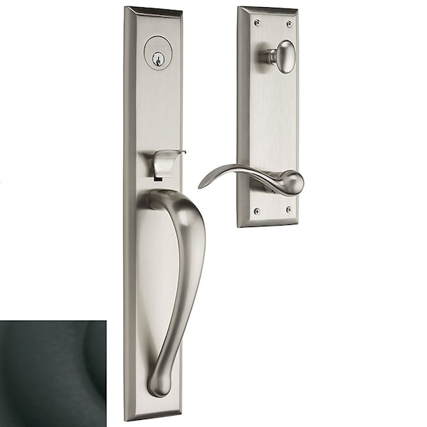 Baldwin Entry Handlesets Satin Black 6403.190.LENT - main