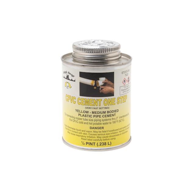 Black Swan CPVC Cement One Step (Yellow)-MB 1/2 pt. 07222 - main
