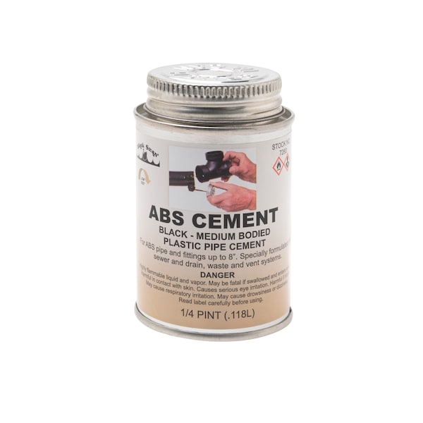 Black Swan Mfg. Co. ABS Cement (Black)-Medium Bodied 1/4 pt. 07260