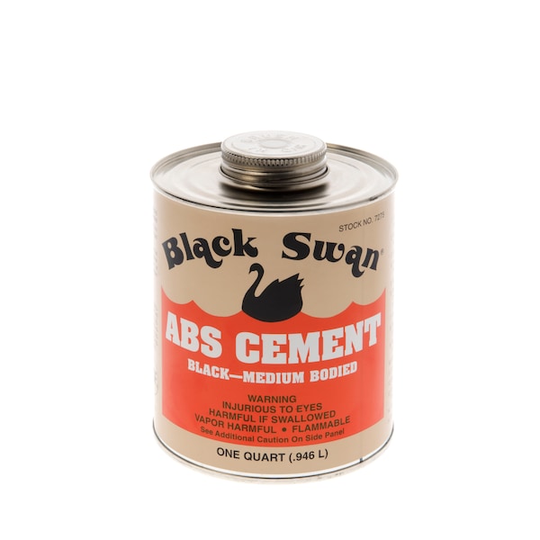 Black Swan ABS Cement (Black) Medium Bodied qt. 07275 Zoro