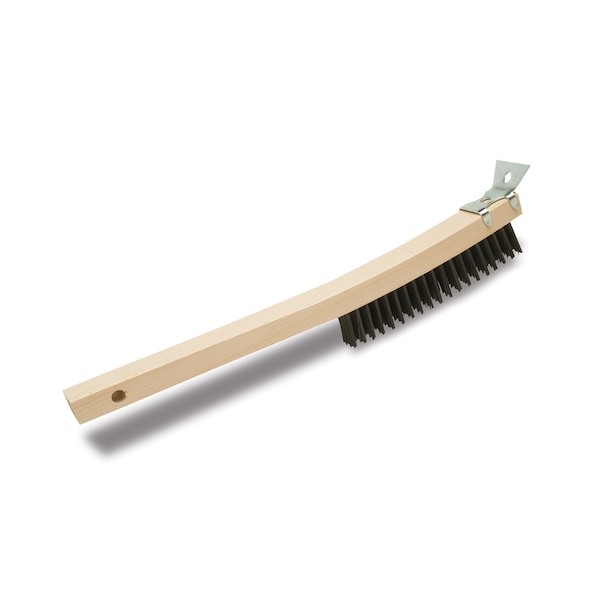 Malish Wire Brush, w/ Scraper, 14-1/4 in L Overall, 12 PK 0933 - main