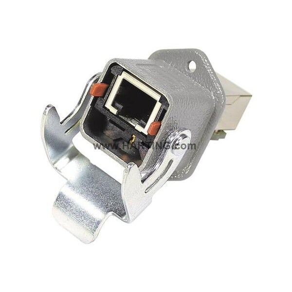 Harting Han 3A RJ45 Panel Feed-Through, Poles 8 09452151100 - main