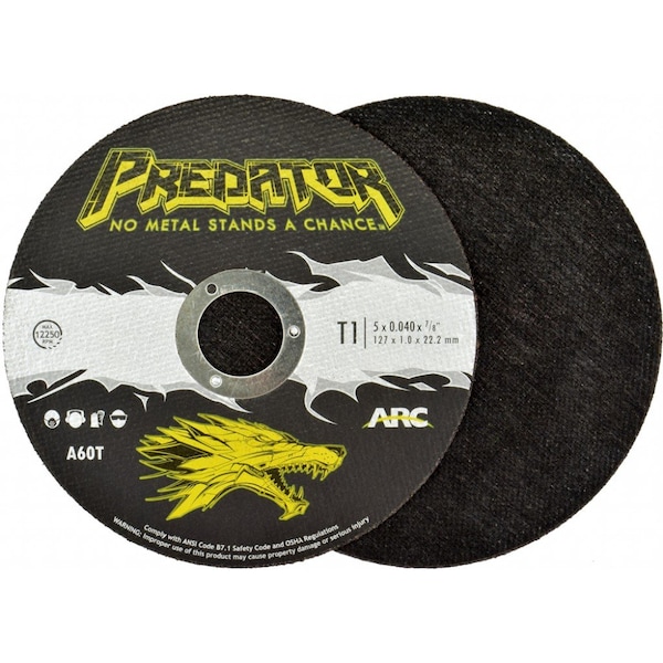 Arc Abrasives Abrasive Cut-Off Wheel, 5 in Dia, 3/64 in Thick, A60T Series 905047805 - main