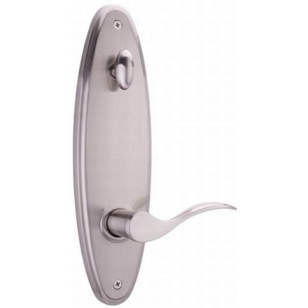 Weslock LH Bordeau Interior SGL CYL Handleset Trim Stanford Satin Nickel L6400--UNSL20 - main