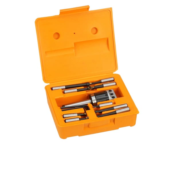 Hhip 3 Piece Boring Tool Set With 2" Head R8 Shank & 1/2" Boring Bar