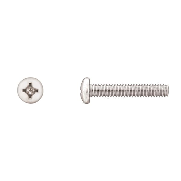 Disco 1/4"-20 x 1-1/2 in Phillips Pan Machine Screw, Zinc Plated 10028PK - main