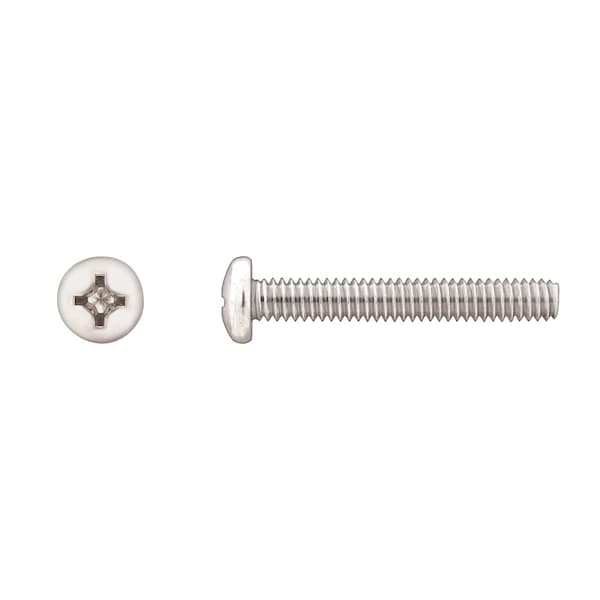 Disco 1/4"-20 x 1-3/4 in Phillips Pan Machine Screw, Zinc Plated 10029PK - main