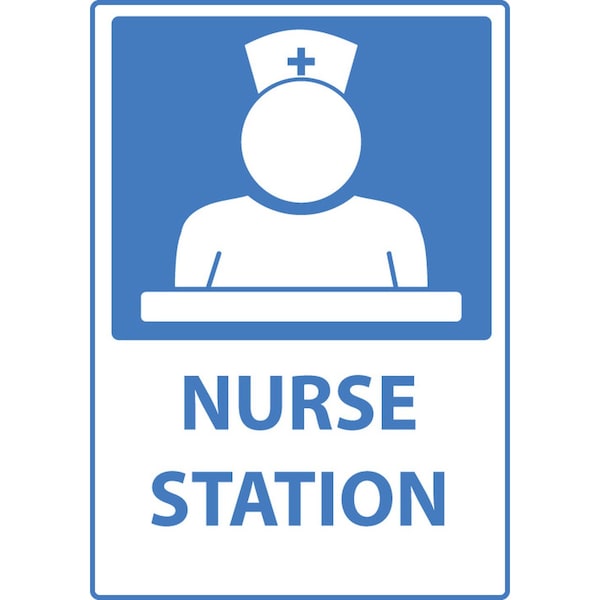 Zing Sign, Nurse Station, 10x7, Plastic, 10078 10078 - main