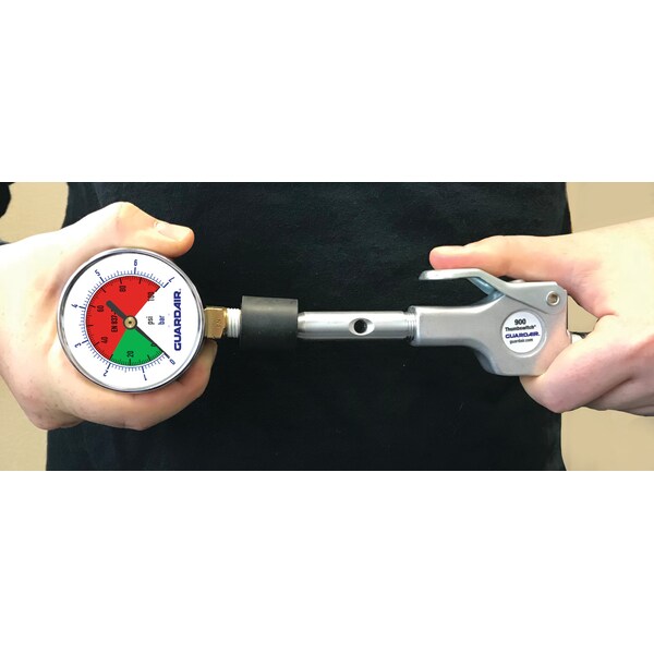 Guardair Pressure Gauge W/Rubber Tip 100M05A Zoro
