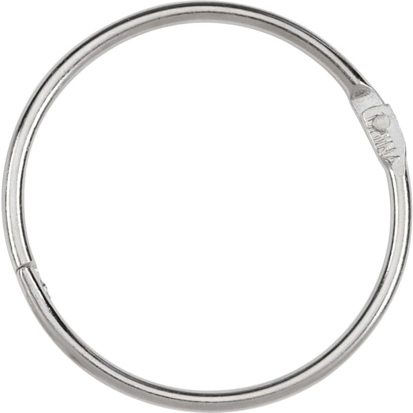 Acco Ring, Leaf, Loose, 2", PK50, Silver, Nickel, Book Ring, 50 PK 72205 - main