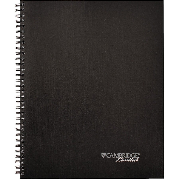 Cambridge 8-1/2" x 11" Black Meeting Notebook 0613208 - main