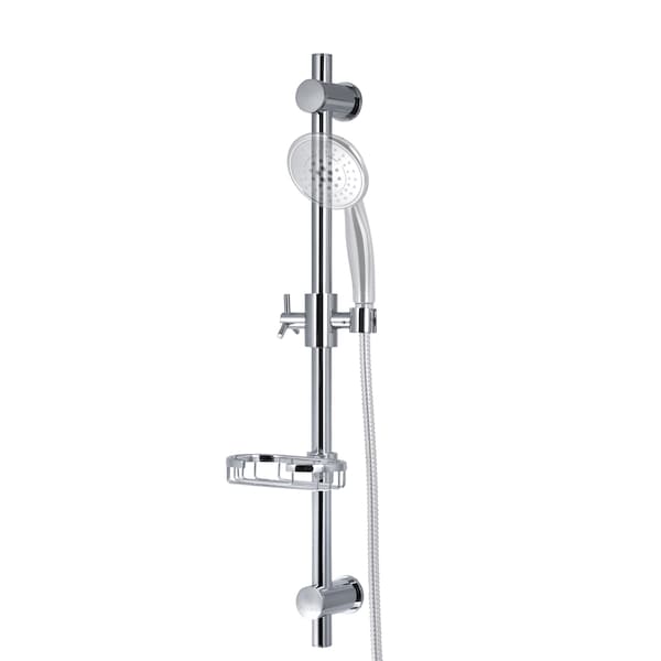Pulse Showerspas Chrome Adjustable Slide Bar Showerspa Shower Panel