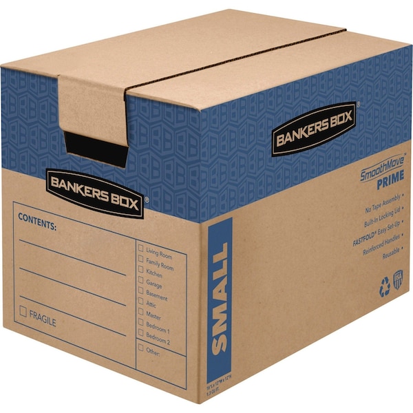 Bankers Box 16 in x 12 in x 12 in Moving Box, Kraft / Brown, Cardboard, 32 ECT, 10 PK 0062701 - main