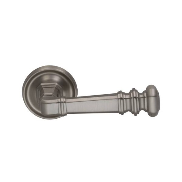 Omnia Large Rose Pass 238BS Full Lip 1-3/8" Door Satin Nickel 101 LVR 101/55F.PA15 - main