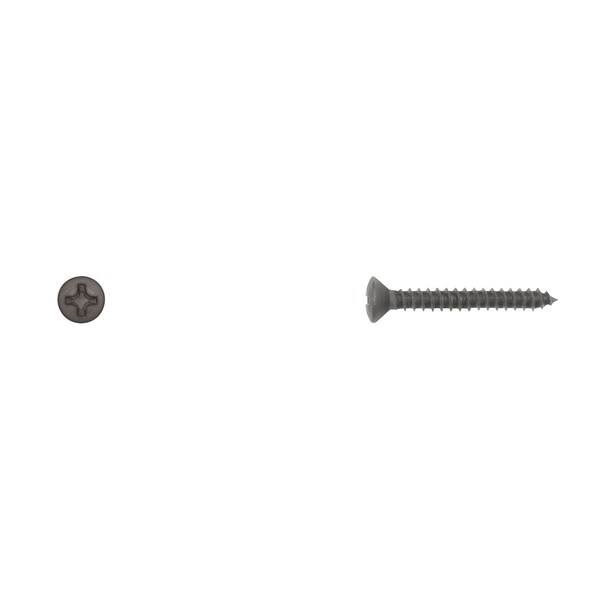 Disco Sheet Metal Screw, #6 x 1 in, Black Oval Head Phillips Drive 10171PK - main