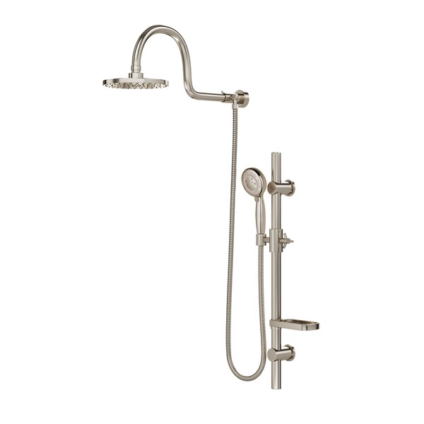 Pulse Showerspas Shower System, Brushed Nickel, Wall 1019BN Zoro