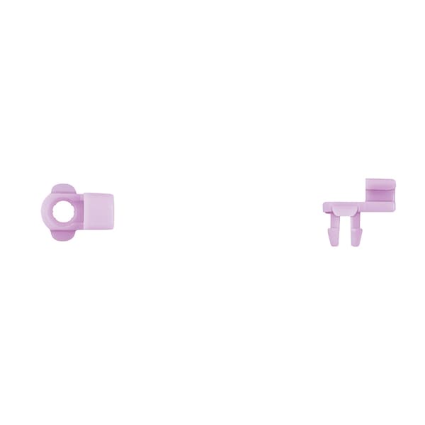 Disco Purple Nyln Door Rod End Clip 4.0mm Rod Size Rght Hand Side PK25 10232PK - main