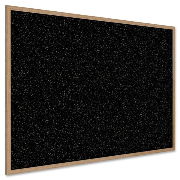 Ghent Rubber Bulletin Board 24"x36", Oak Frame WTR23-TN - main