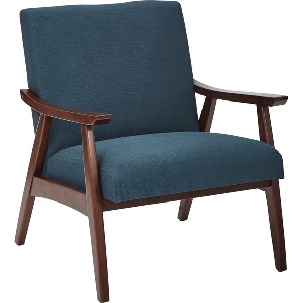 Ave 6 Collection: Davis Arm Chair, Wood Back, 26-1/2 in W 28-1/2" L 32-1/4" H, Fixed Arms, Fabric Seat DVS51-K14 - main