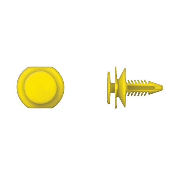 Disco Ylw Nyln Door Panel Ret 7mm Hole Size 21mm Stem L PK50 10398PK - main