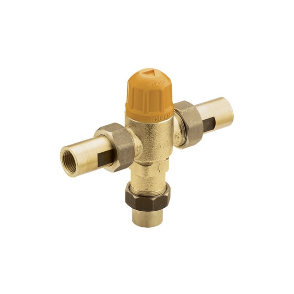 Moen Thermostatic Mixing Valve, 5" W, Brass 104465 - main