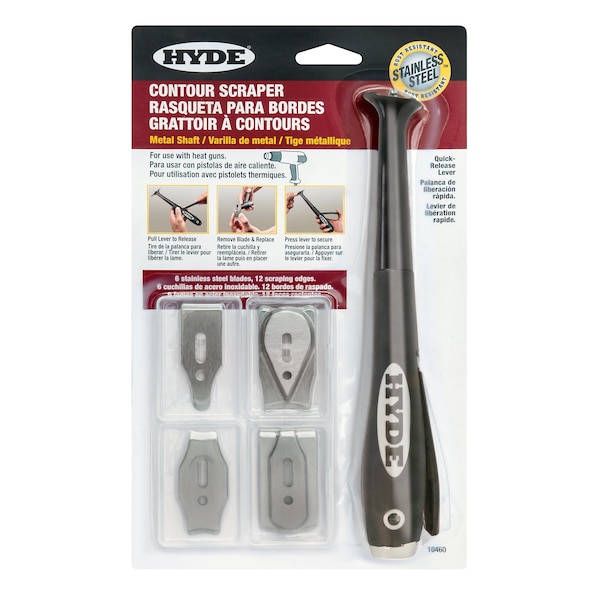 Hyde Long Neck Metal Contour Scraper 10460 Zoro