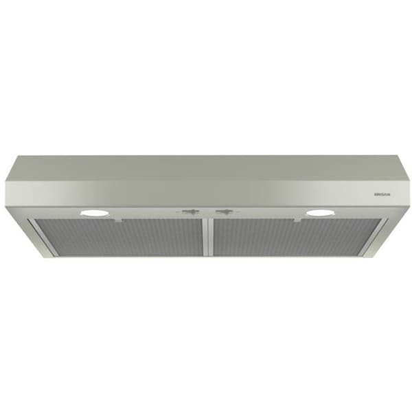 Broan Range Hood, 250 CFM, 1.5 Sones, Bisque, 30" BCSD130BC Zoro