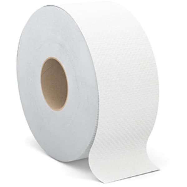 Cascades Pro White Jumbo Roll Bath Tissue, 3.3"x, PK12, 12 PK B080