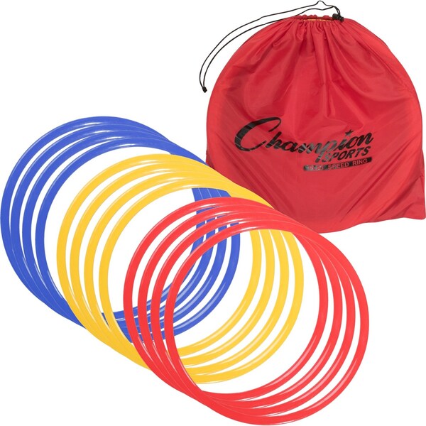 Champion Sports Training Speed Ring Set, 18", Colors, PK12 SRG12 - main