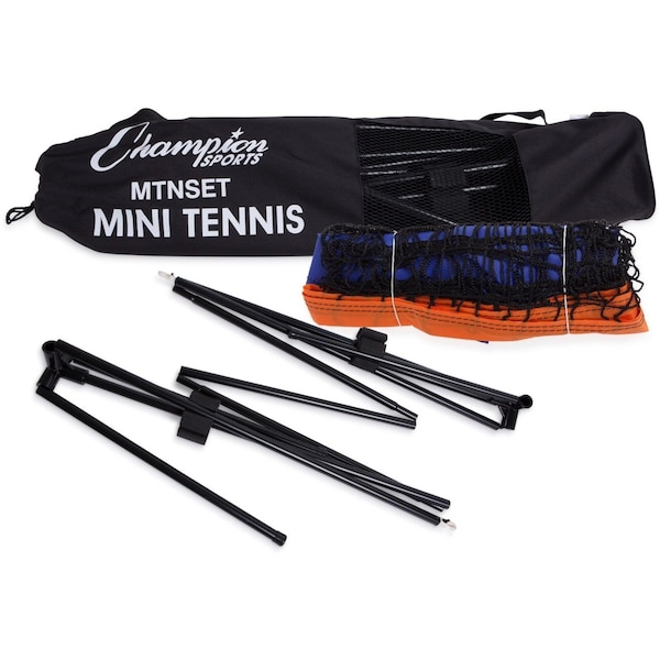 Champion Sports Mini Tennis Net, 10ft Wx3ft H, w/Case MTNSET - main
