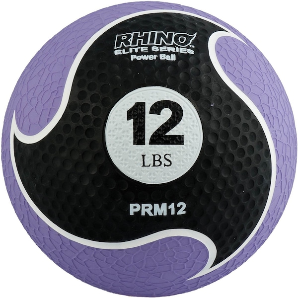 Champion Sports Rhino Elite Medicine Ball, 12lb, Purple PRM12 - main