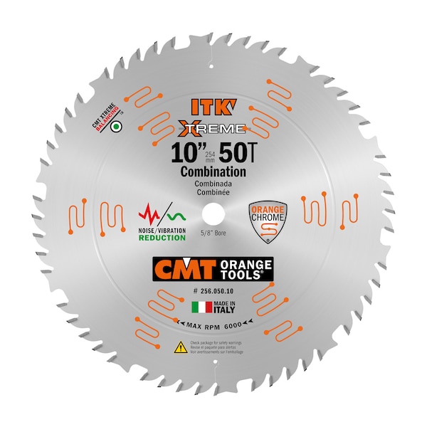Cmt 10" ITK Combo Circular Saw Blade 256.050.10 Zoro