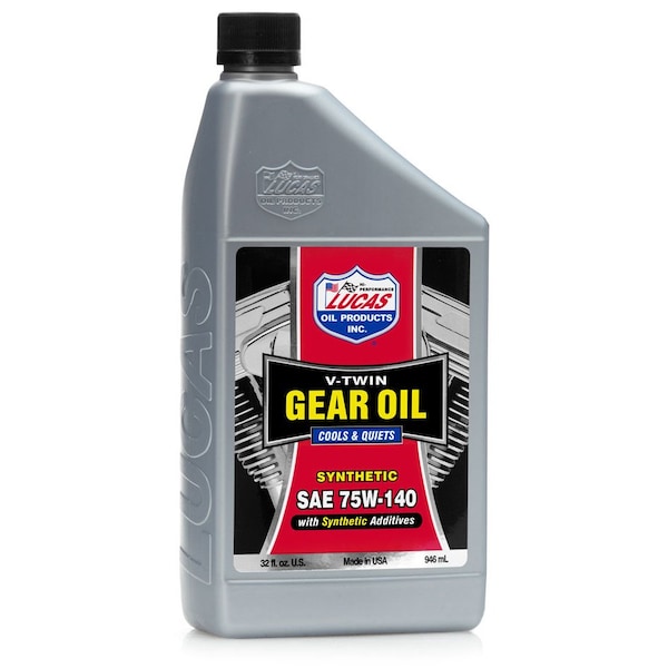 Lucas Oil Synthetic Sae 75W-140 V-Twin Gear Oil, 1x 10796 - main