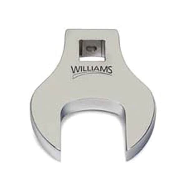 Williams 3/8" Drive, SAE 1-7/16" Crowfoot Socket Wrench, Open End Head, High Polished Chrome Finish 10717 - main
