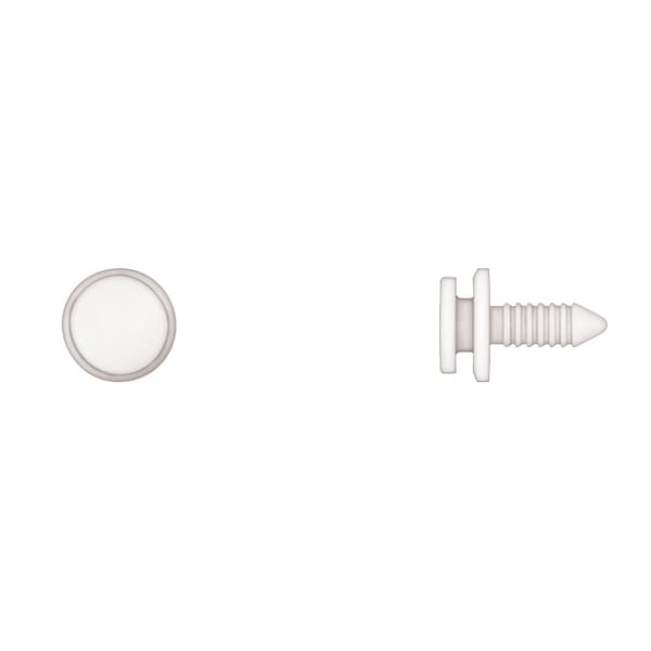 Disco Ntrl Nyln Panel Retainers 6mm Stud Size 16mm Stem L PK25 10958PK - main