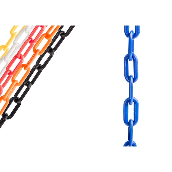 Us Weight 10 ft L Plastic Chain, 2 in Links, Blue, SunShield U2310BLU - main