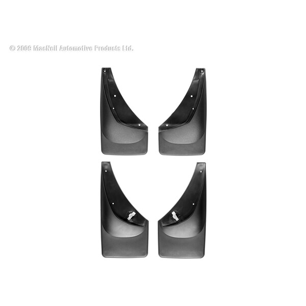 Weathertech No Drill Mud Flaps, Black, 110006-120006 110006-120006 - main
