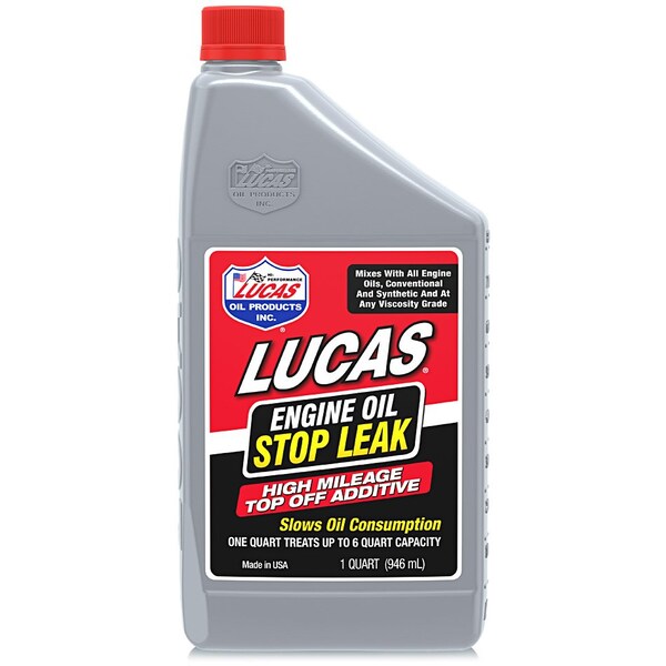 Lucas Oil Engine Oil Stop Leak Top Off Addit, PK12 11100 Zoro