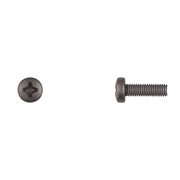 Disco Blk License Plate Screws 6-1.00x20mm Phllp Pan Head PK50 11404PK - main