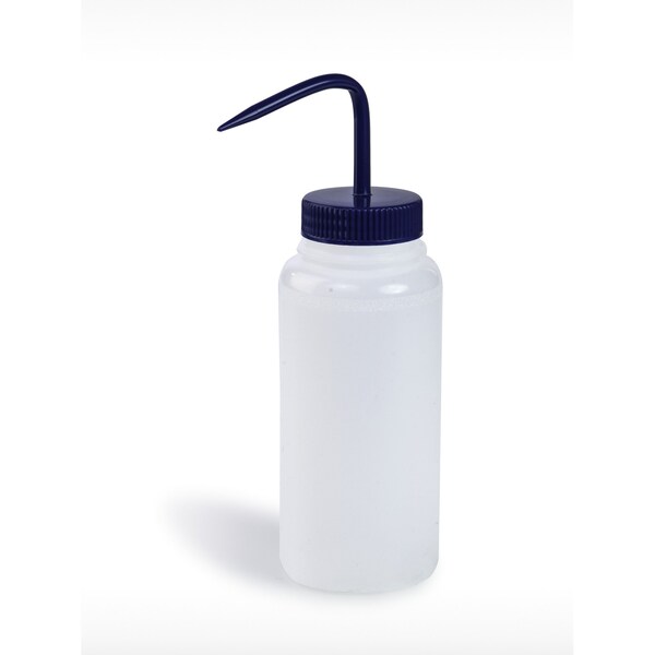 Bel-Art Bel-Art WM 500ml PE Wash Bottles: Blue PP Cap, 53mm Closure, 6/PK F11627-0500 - main