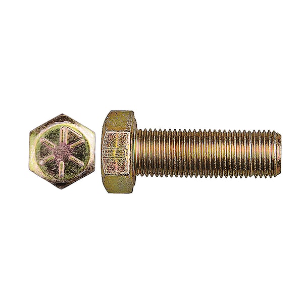 Disco Grade 8, 9/16"-18 Hex Head Cap Screw, Zinc Yellow Steel, 1-3/4 in L 11712PK - main