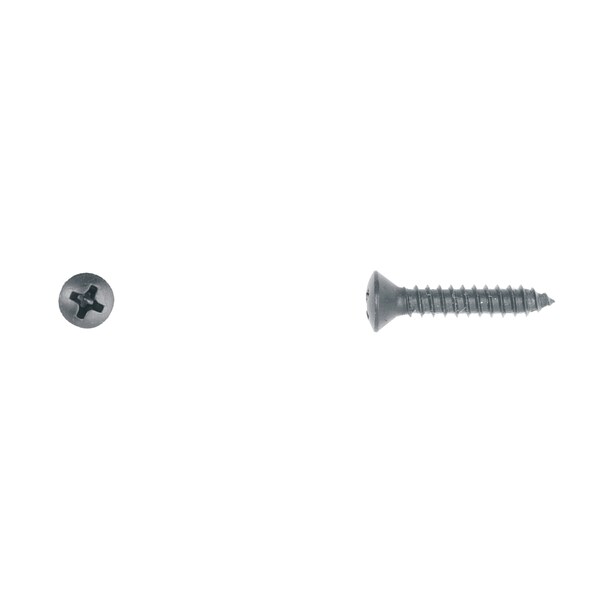 Disco Sheet Metal Screw, #8 x 1 in, Black Oval Head Phillips Drive 1185PK - main