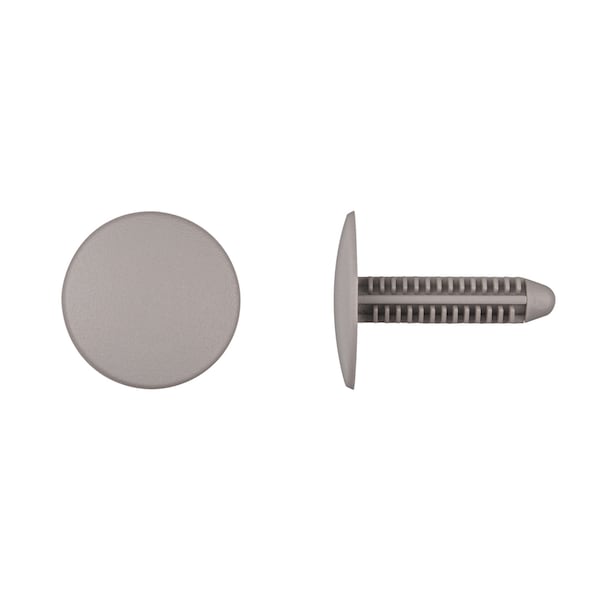 Disco Gray Nyln Headliner Retainers 8mm Hole Size 1 1/8" Stem PK25